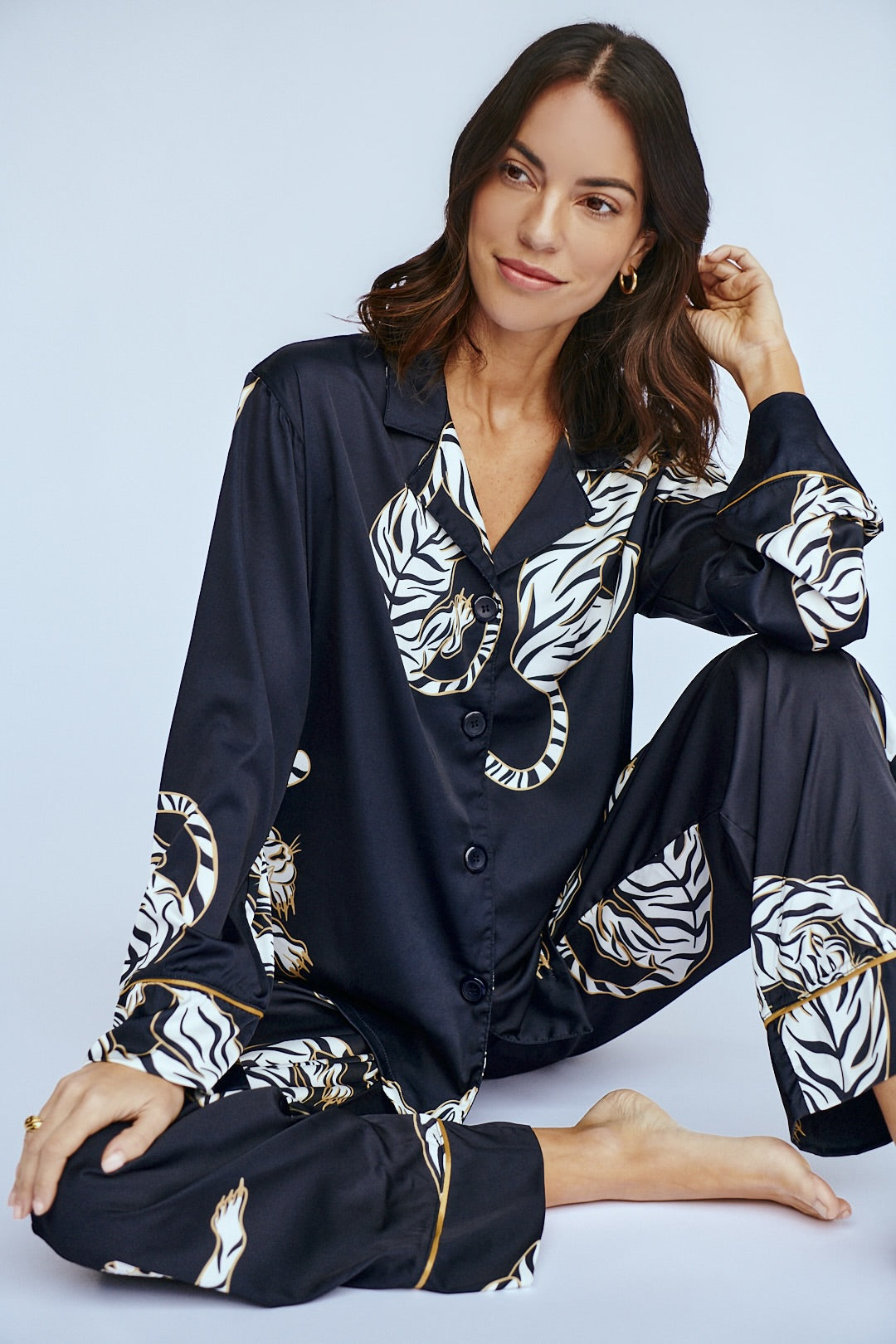 Washable Silk Pajama Set - Kenya