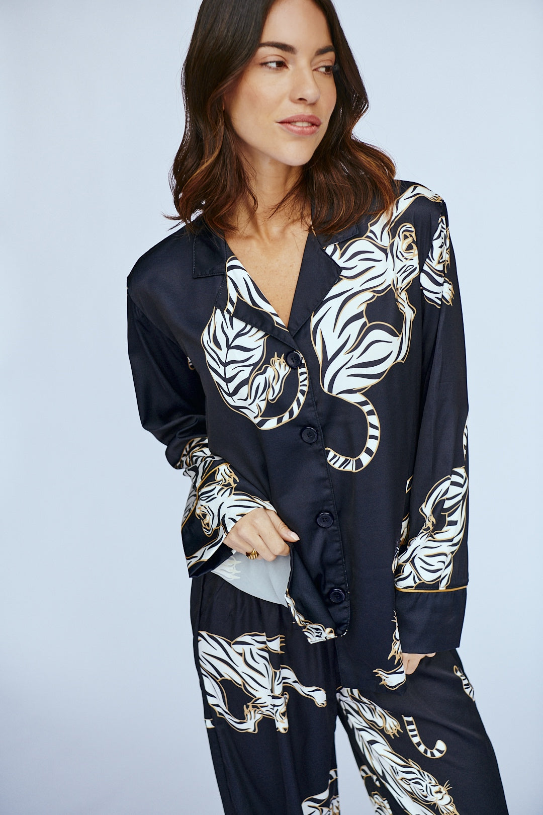 Washable Silk Pajama Set - Kenya