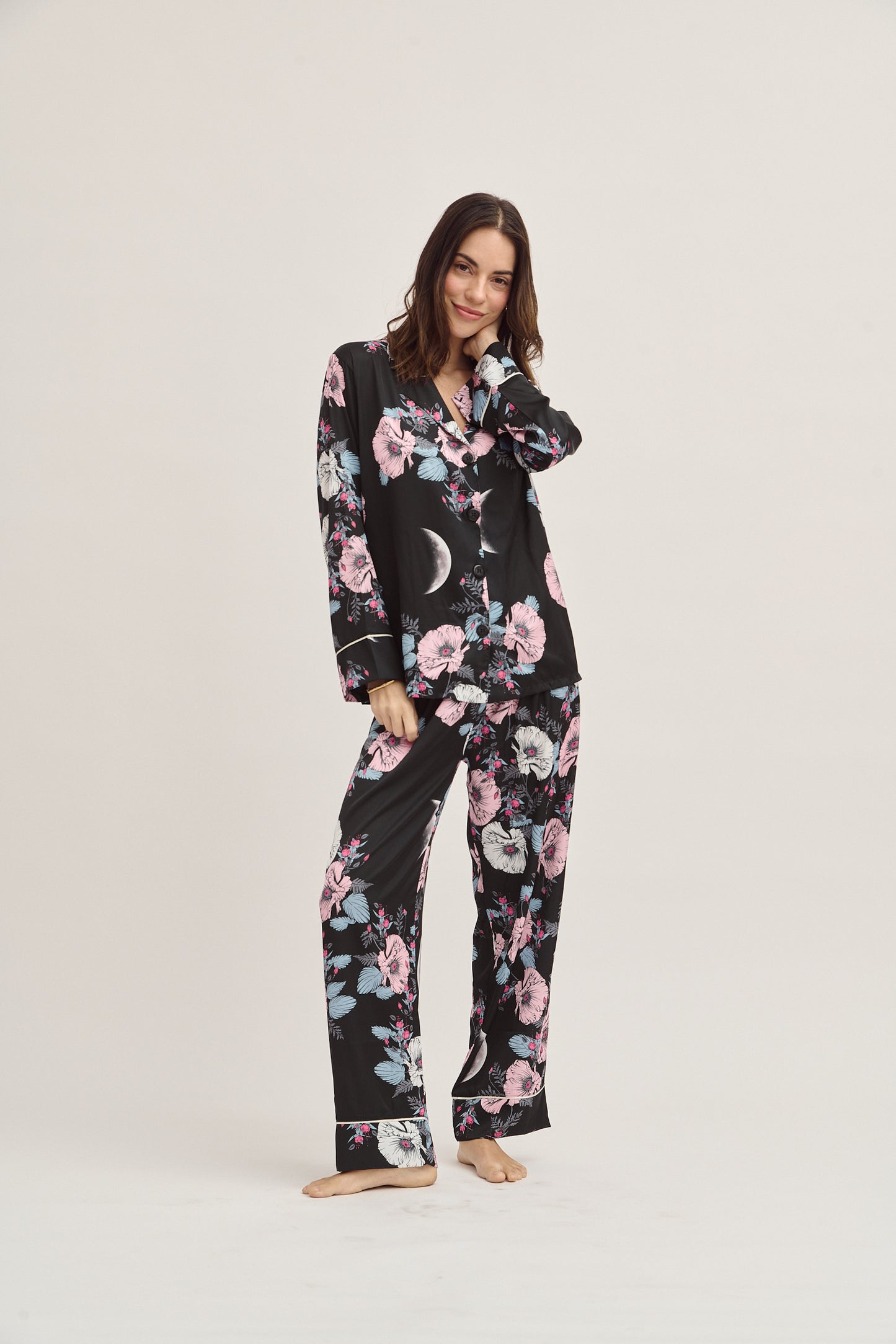 Washable Silk Pajama Set - Grace Kelly